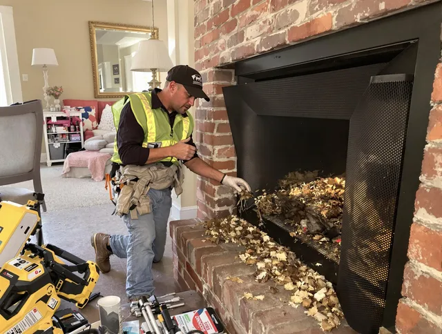 Safe screening installation by St. Simons Chimney Sweep in St. Simons, GA