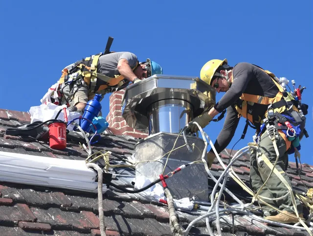 Protective chimney cap installed by St. Simons Chimney Sweep in St. Simons, GA