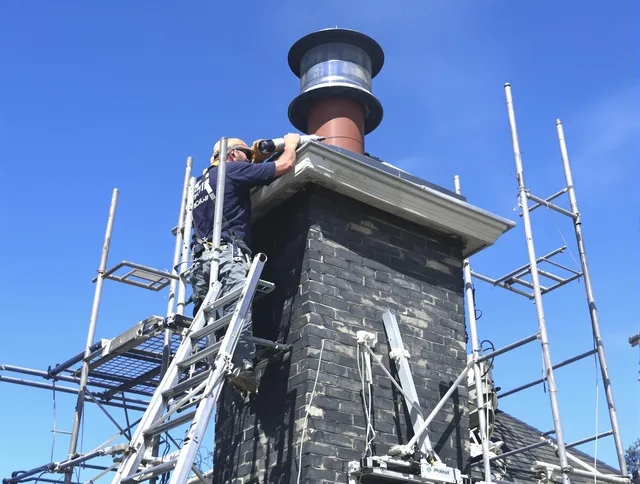 Sturdy chimney crown finished by St. Simons Chimney Sweep in St. Simons, GA
