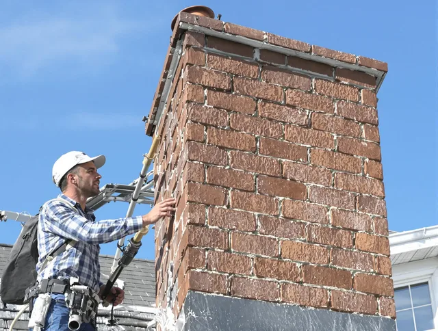 Brickwork for a chimney rebuild by St. Simons Chimney Sweep in St. Simons, GA