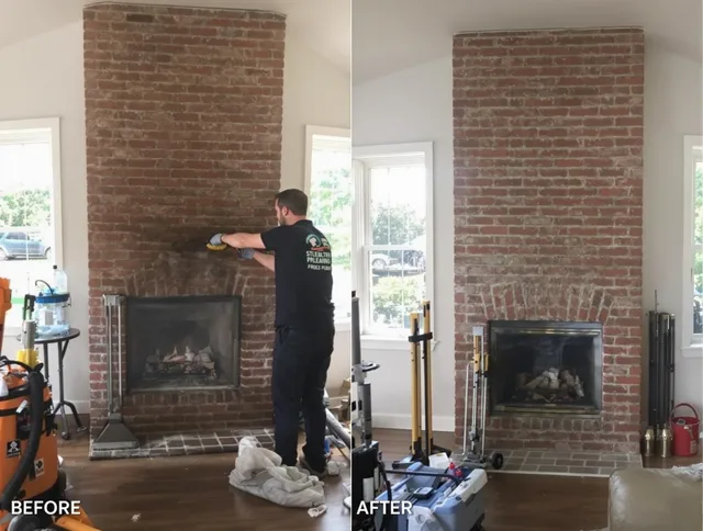 Finished chimney sweeping service by St. Simons Chimney Sweep in St. Simons, GA