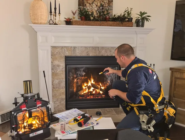 Safety-focused fireplace inspection by St. Simons Chimney Sweep in St. Simons, GA