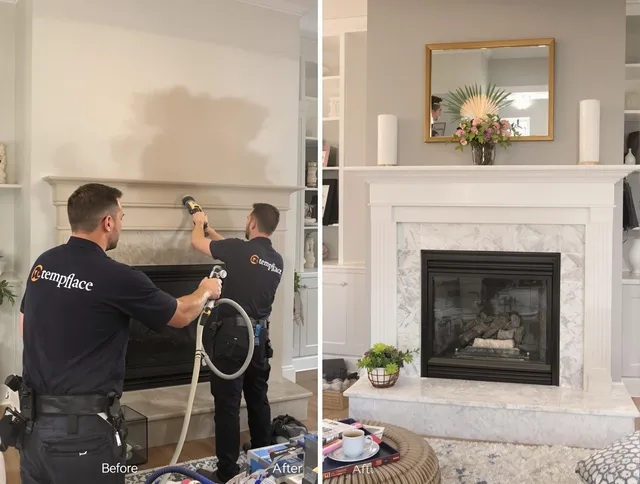 Professional soot removal by St. Simons Chimney Sweep team in St. Simons, GA